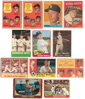 1955-65 Mickey Mantle Collection of (12)